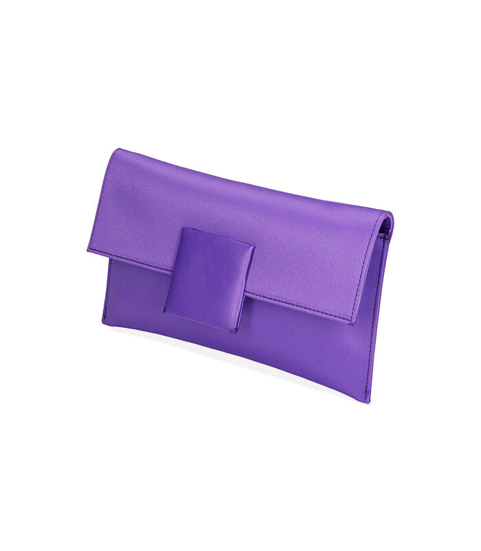 Pochette donna viola in raso | Valerio 1966