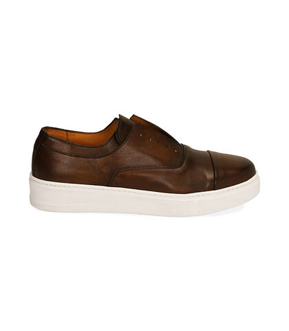 Slip-on cognac in pelle di vitello , Valerio 1966, 1953T1617VICOGN039, 001