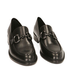 Mocassini flat neri in pelle , Valerio 1966, 20N8T5006PENERO036, 002 preview