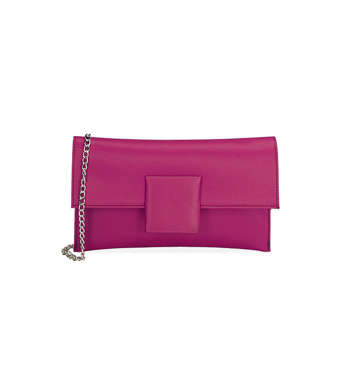 Pochette donna fucsia in raso | Valerio 1966
