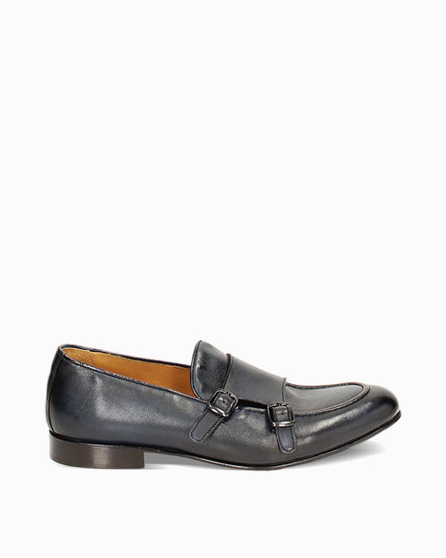 CALZATURA UOMO MOCASSINO PELLE BLUE, BLUE