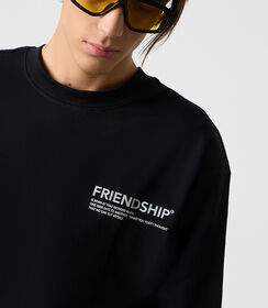 T-shirt da uomo in cotone nero, Valerio 1966, 26J3T1106TSNEROL, 002 preview