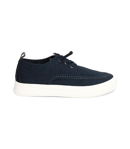 Sneakers blu in tessuto, Valerio 1966, 23R9T1005TSBLUE039, 001