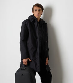 Piumino longuette nero, Valerio 1966, 2485T2401TSNEROL, 003 preview