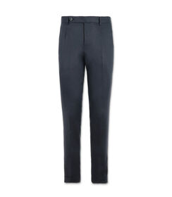 Pantaloni da uomo eleganti in lino blu, Valerio 1966, 25R1T2445LNBLUE44, 001 preview