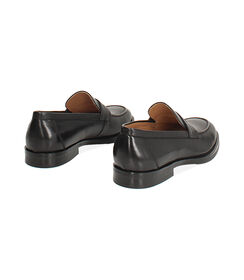 Mocassini eleganti in vera pelle nera, Valerio 1966, 26U6T0462PENERO040, 004 preview
