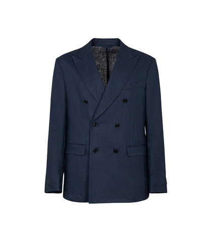 Giacca doppio petto avion in lino, Valerio 1966, 2784T3636LNAVIO42, 001