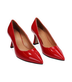 Décolleté rosse in naplak, tacco 7 cm, Valerio 1966, 24M8T8020NPROSS038, 002 preview