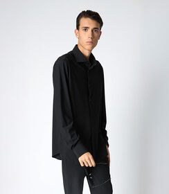Camicia uomo nera, Valerio 1966, 25R1T2411TSNERO48, 001 preview