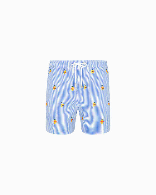 Costume bianco-giallo con dettagli giocosi, MULTI COLOR