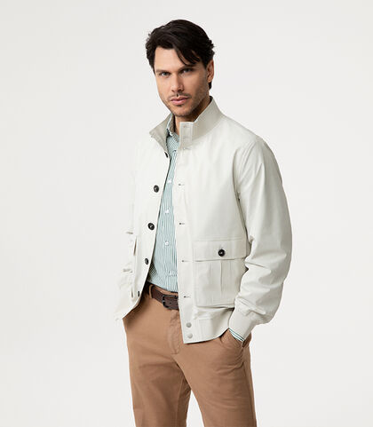 Giubbino panna con bottoni a contrasto, Valerio 1966, 2785T8622TSPANNI, 002