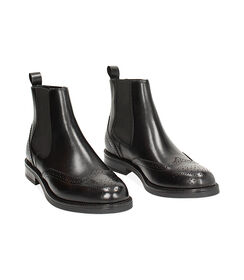 Beatles da uomo in pelle nera, Valerio 1966, 26N4T6509PENERO040, 003 preview