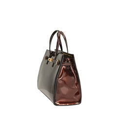 Borsa a mano testa di moro in vernice perlata, Valerio 1966, 2657T1833SEMOROUNI, 002 preview
