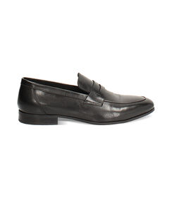 Mocassino nero elegante con cuciture artigianali, Valerio 1966, 2714T1091PENERO039, 001 preview