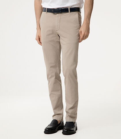 Pantaloni beige con chiusura raffinata, Valerio 1966, 2787T4200TSBEIG42, 002