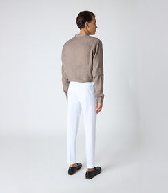 Pantalone  da uomo in cotone bianco classico, Valerio 1966, 25N8T5001COBIAN44, 002 preview