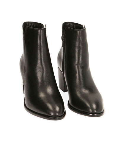 Ankle boots in pelle, tacco 6,5 cm , Valerio 1966, 2094T2701PENERO035, 002