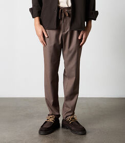 Pantalaccio marrone in tessuto da uomo, Valerio 1966, 26N9T1992TSMARR48, 002 preview