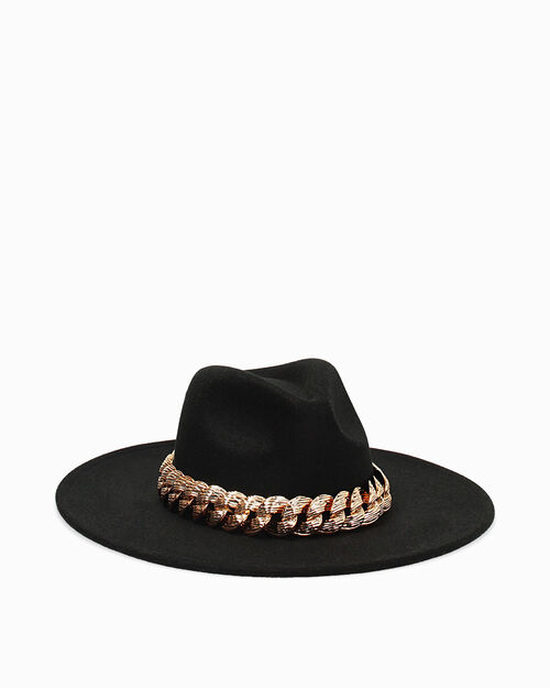 ACCESSORI CAPPELLO TESSUTO NERO, BLACK