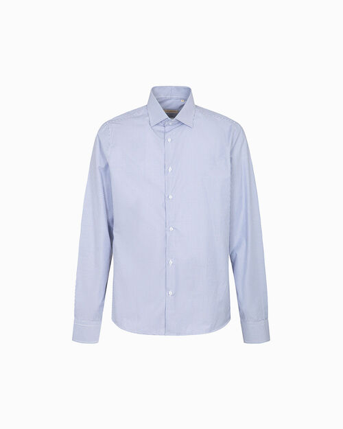 Camicia celeste con righe verticali, LT BLUE