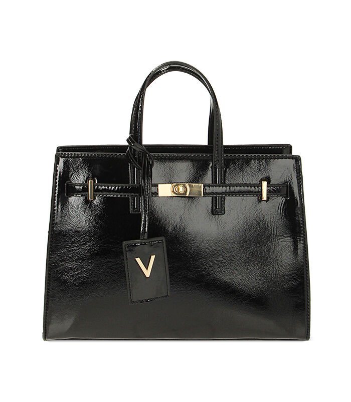 Borsa a mano nera in naplak
