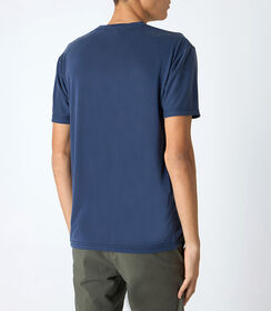 Maglietta da uomo basic, in cotone blu, Valerio 1966, 25N8T0050COBLUEL, 002 preview