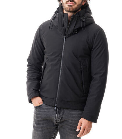 Piumino sporty nero, 2085T2220TSNERO3XL, 001