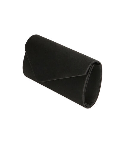 Pochette nera in raso, Nuova Collezione, 2151T8821RSNEROUNI, 002