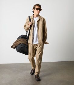 Pantaloni beige da uomo in cotone con coulisse, Valerio 1966, 26Z3T0191COBEIG42, 001 preview