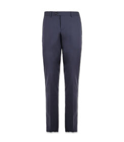 Pantalone da uomo di cotone blu, Valerio 1966, 25R1T0710COBLUE44, 001 preview