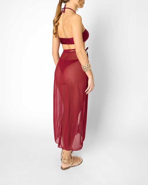 Copricostume da donna bordeaux, BURGUNDY