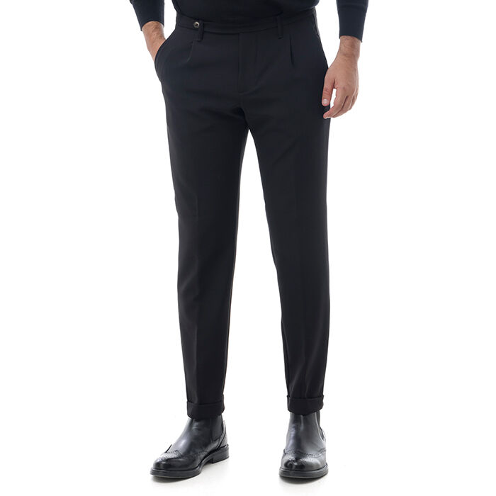 Pantalone nero elegante, Valerio 1966, 24N9T5230TSNERO56