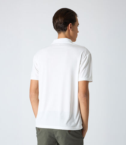 T-shirt uomo con colletto bianca, Valerio 1966, 25N8T0043TSBIANI, 002