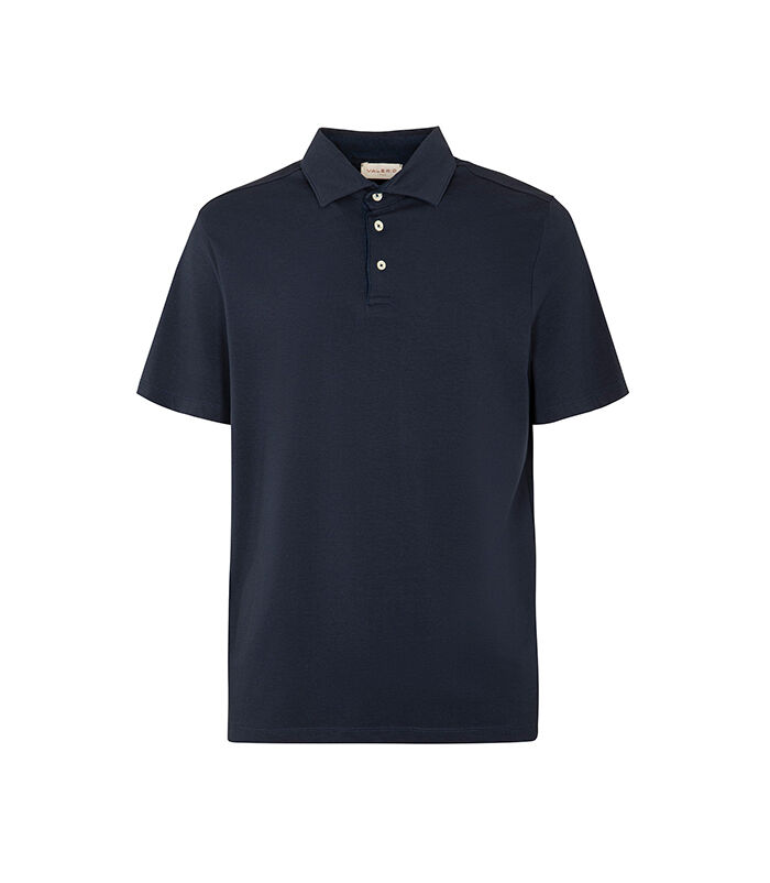 Polo blu dallo stile deciso, Valerio 1966, 27D8T1228TSBLUEI