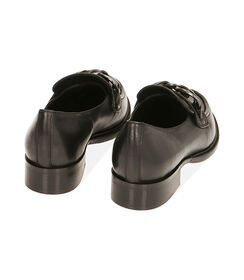 Mocassini neri in pelle, tacco 4 cm , Valerio 1966, 20N8T5010PENERO036, 003 preview