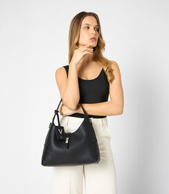 Borsa a spalla donna nera, Valerio 1966, 2557T0543EPNEROUNI, 002 preview