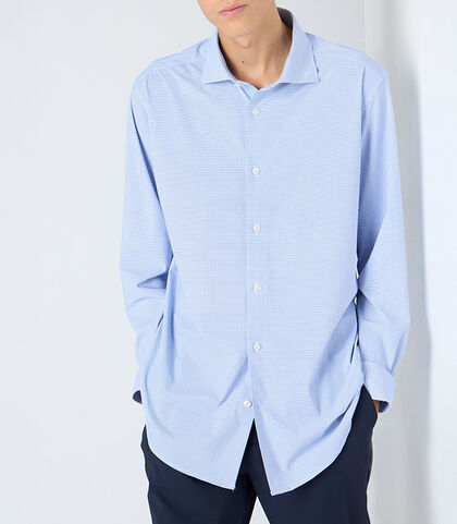 Camicia uomo blu-bianco, Valerio 1966, 25R1T2411TSBLBI42, 001