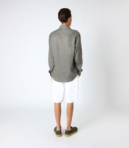 Camicia da uomo in lino militare, Valerio 1966, 25Z3T2302LNMILI38, 002