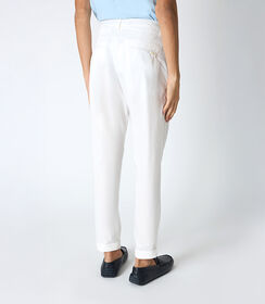 Pantalone da uomo con pinces bianco, Valerio 1966, 25N8T5012TSBIAN42, 002 preview