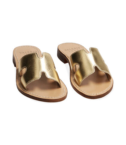 Ciabatte oro in pelle, Valerio 1966, 21B8T4003PEOROG035, 002