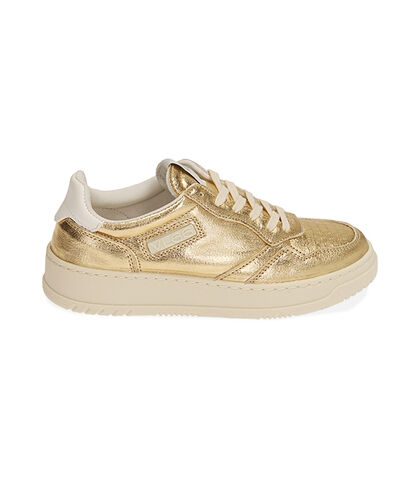 Sneakers platino laminato, Valerio 1966, 20F9T9215LMPLAT035, 001