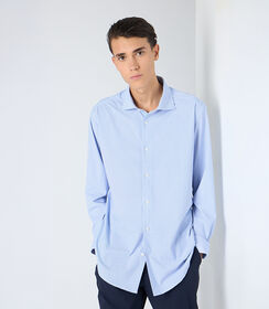 Camicia uomo blu-bianco, Valerio 1966, 25R1T2411TSBLBI46, 001 preview