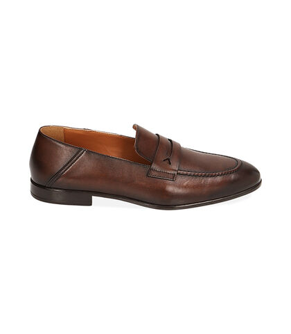 Mocassini in pelle cognac, Valerio 1966, 2195T1191PECOGN039, 001