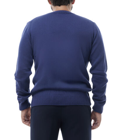 Maglione blu notte casual, 24J2T0238TSBLUNI, 002