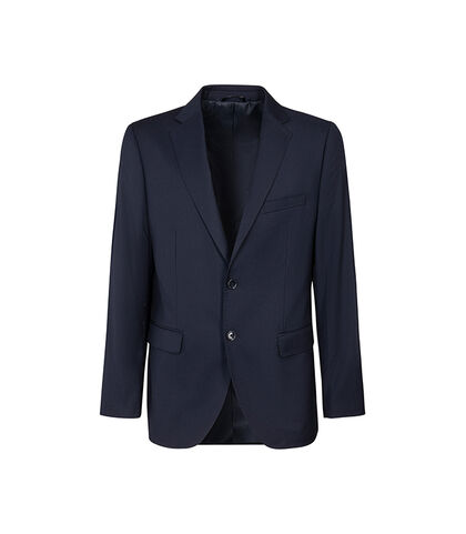 Giacca blu navy con chiusura a due bottoni, Valerio 1966, 2786T3002TSBLUN42, 001