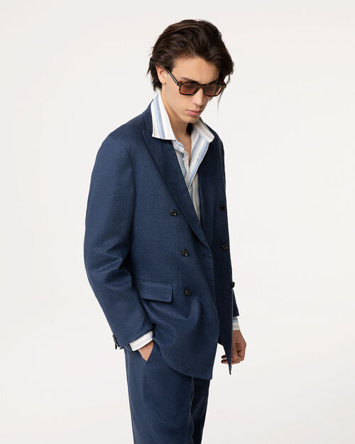 Giacca doppio petto avion in lino, AVION