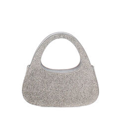 Mini bag gioeillo in laminato con pietre argento, Valerio 1966, 2551T6231LPARGEUNI, 001 preview