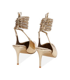 Décolleté lace-up oro, tacco 8 cm, Valerio 1966, 2121T5107LMOROG035, 003 preview
