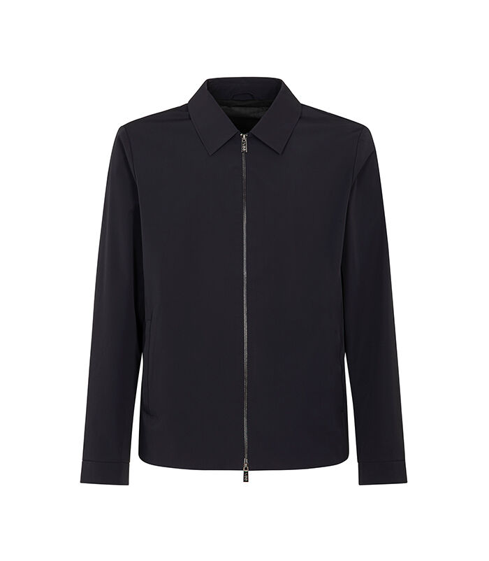 Giubbino blu navy con zip nascosta, Valerio 1966, 2785T8624TSBLUNL