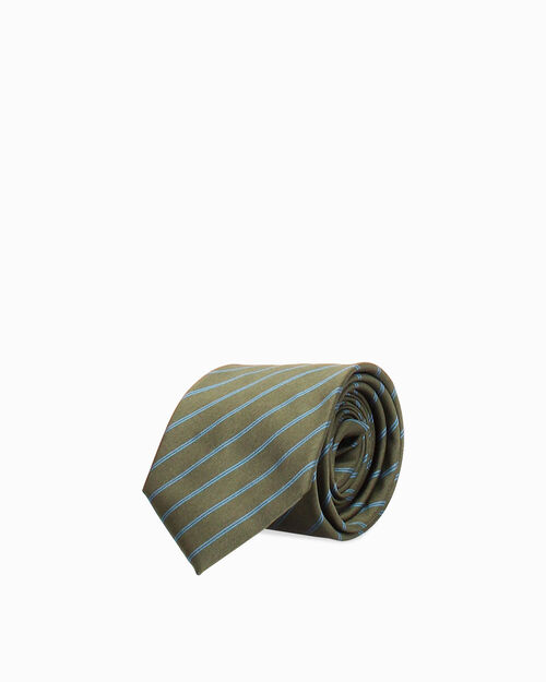 Cravatta verde righe diagonali, GREEN